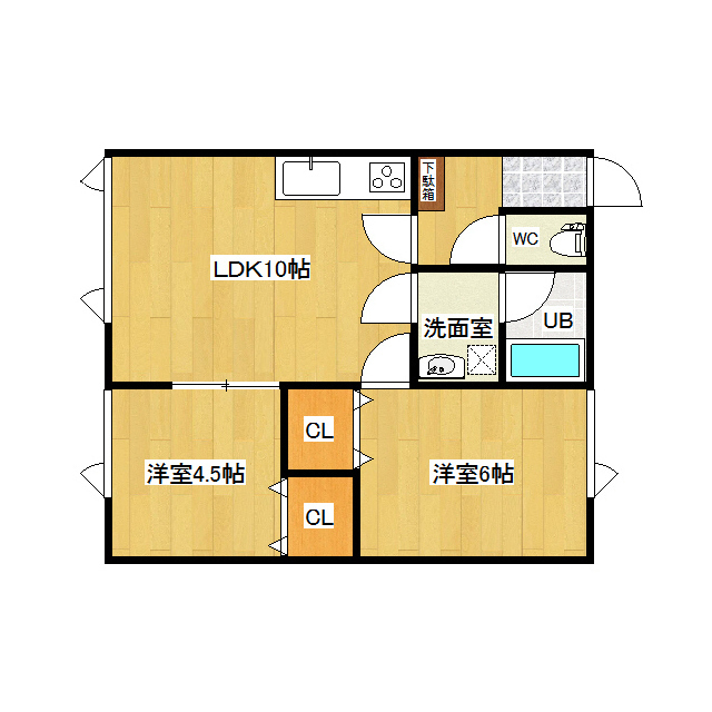 ソレイユとん田 202号室