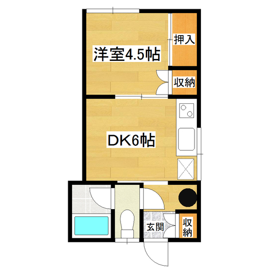 山岸第2ハイツ 2号室